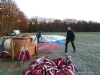 Opbouw van de Belgica II op dinsdagmorgen