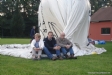 Vullen van de ballon.