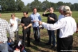 Champagne na de landing, een traditie!