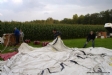 Klaarmaken voor het vullen met waterstof van onze gasballon