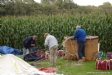 Start van het vullen met vluchtgas